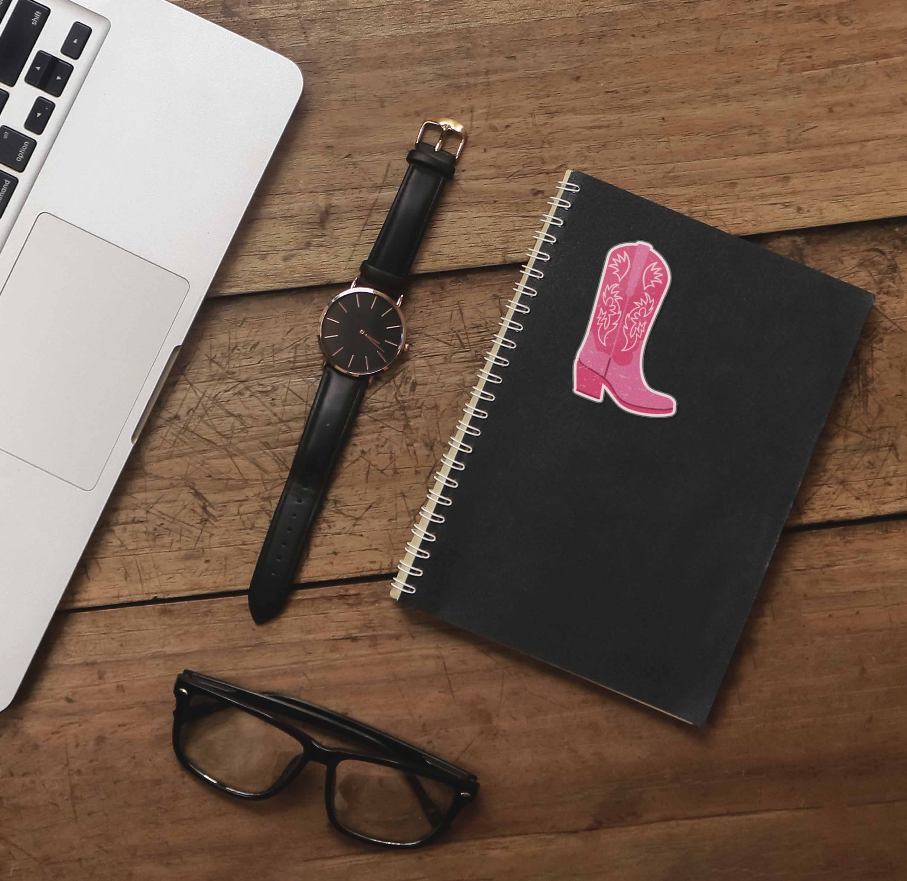 Pink Cowgirl Boots Sticker