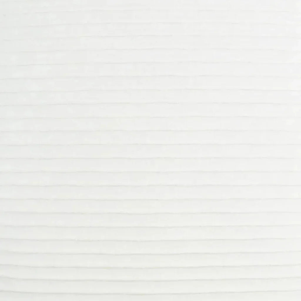 Pleatte Coconut White Throw Pillow Insert