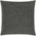 Pleatte Grey Black Throw Pillow With Insert