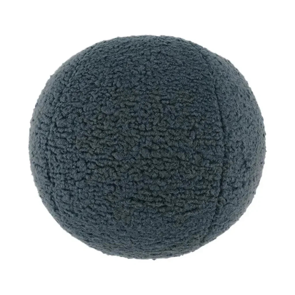 Poodle Ball Grey Throw Pillow With Insert