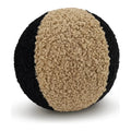 Poodle Ball II Jet Black Throw Pillow With Insert
