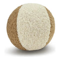 Poodle Ball II Latte Brown Throw Pillow With Insert