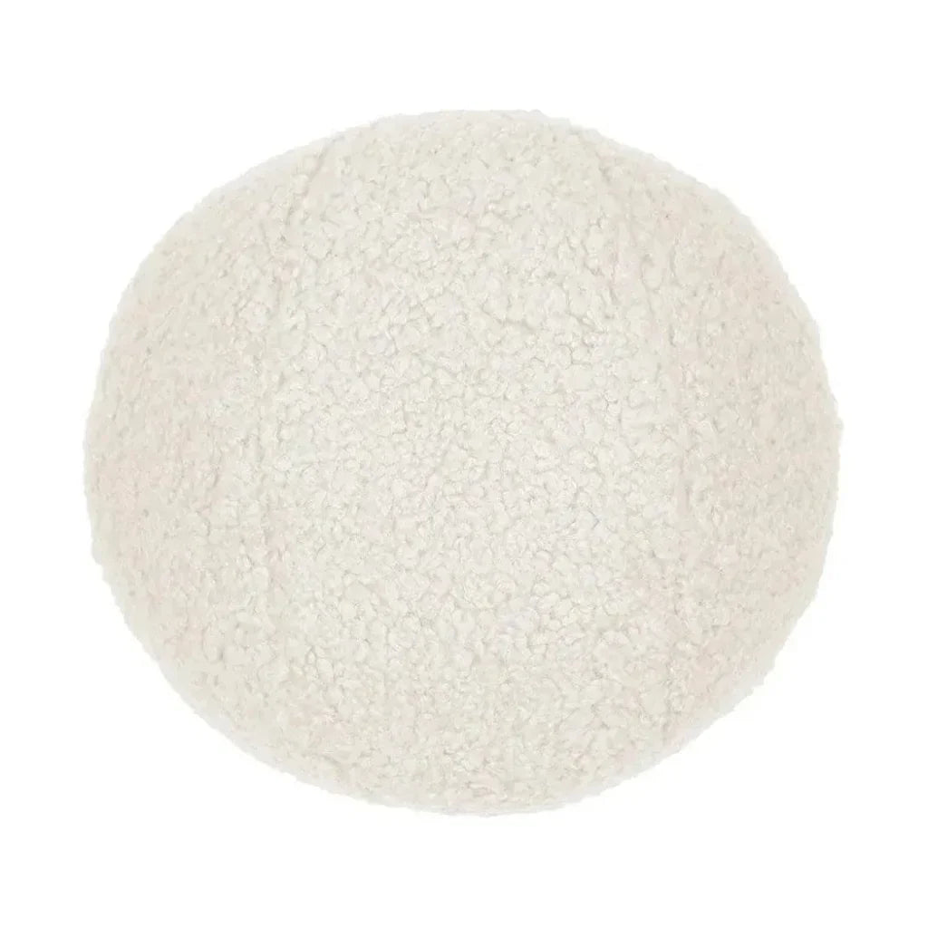 Poodle Ball Off-White Throw Pillow Insert