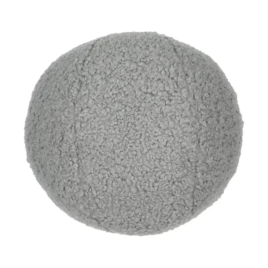 Poodle Ball Pewter Grey Throw Pillow Insert
