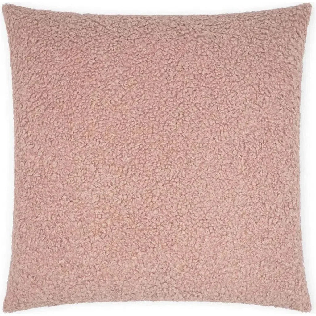 Poodle Blush Pink Throw Pillow With Insert