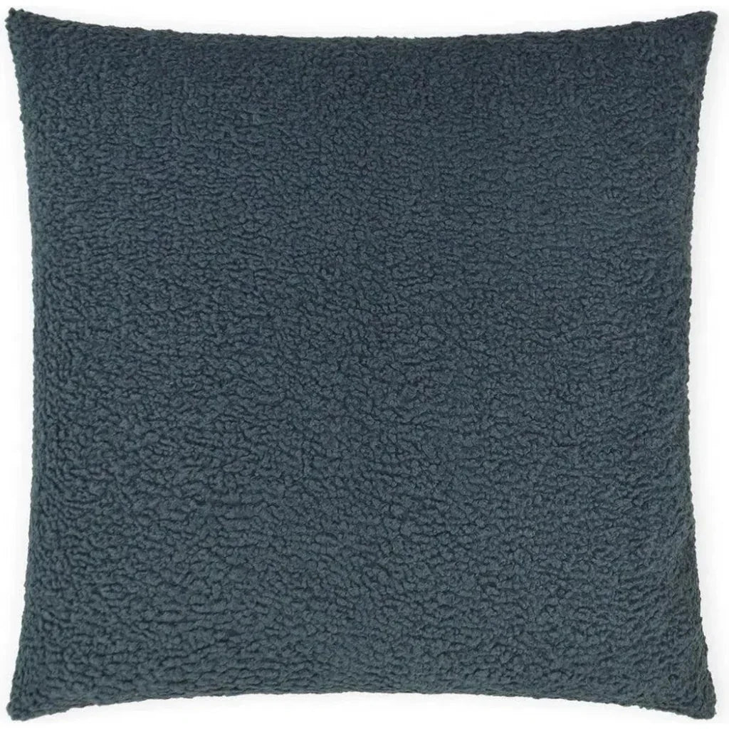 Poodle Mineral Blue Throw Pillow With Insert