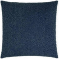 Poodle Navy Blue Throw Pillow With Insert
