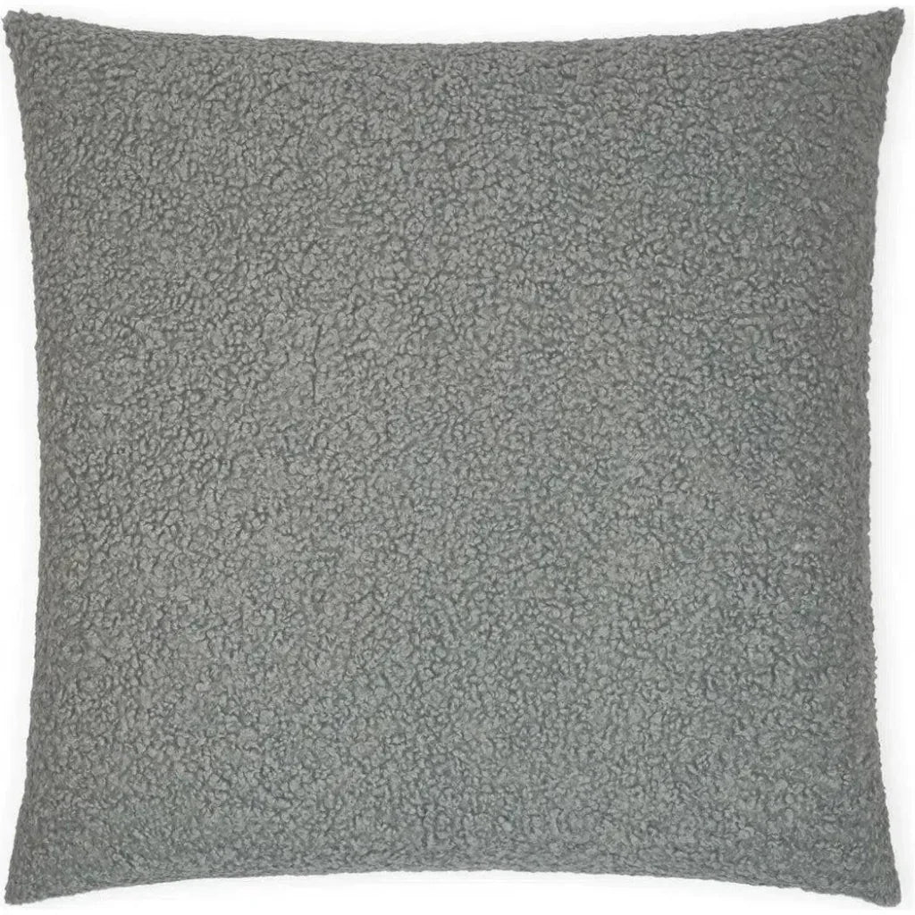 Poodle Pewter Grey Throw Pillow With Insert
