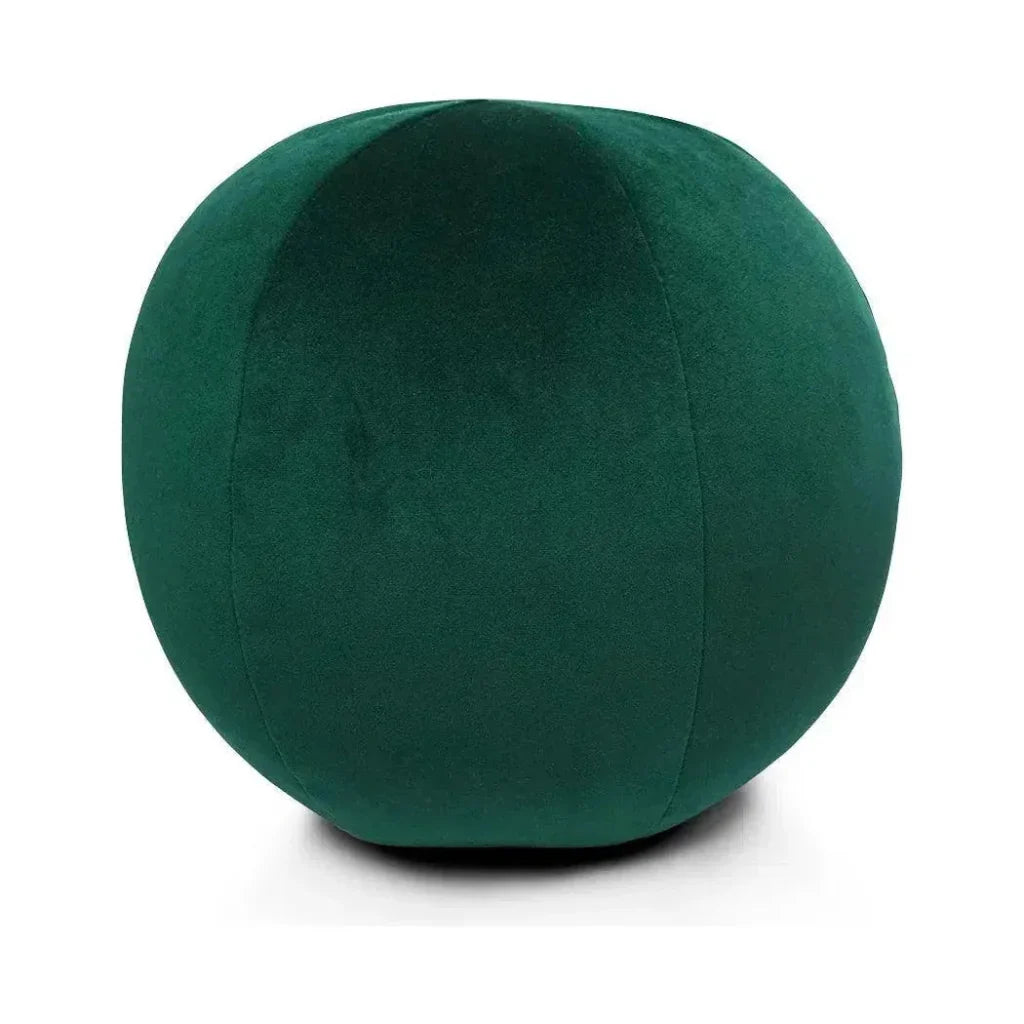 Posh Ball 12" Forest Green Throw Pillow With Insert