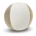 Posh Ball II Latte Brown Throw Pillow With Insert
