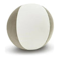 Posh Ball II Stone Grey Throw Pillow With Insert