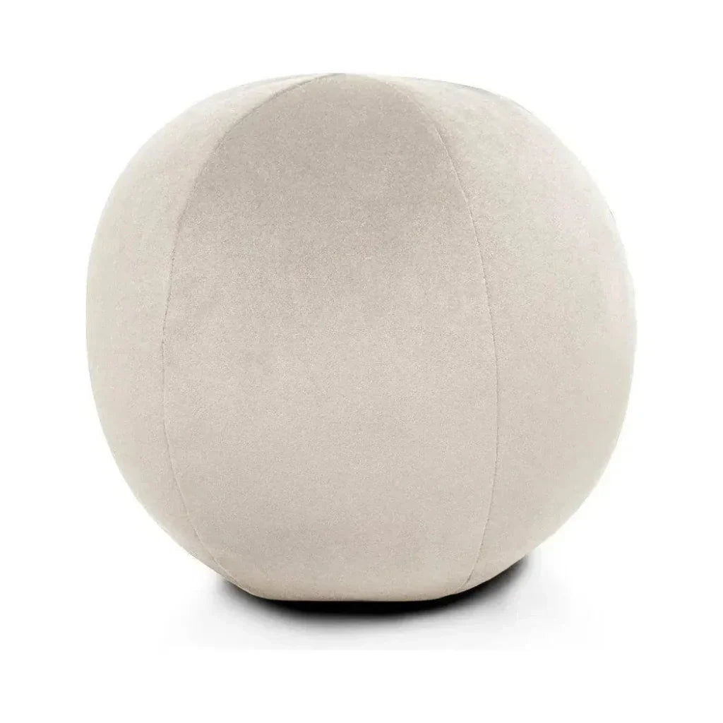 Posh Ball Ivory Throw Pillow With Insert