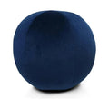 Posh Ball Navy Blue Throw Pillow With Insert