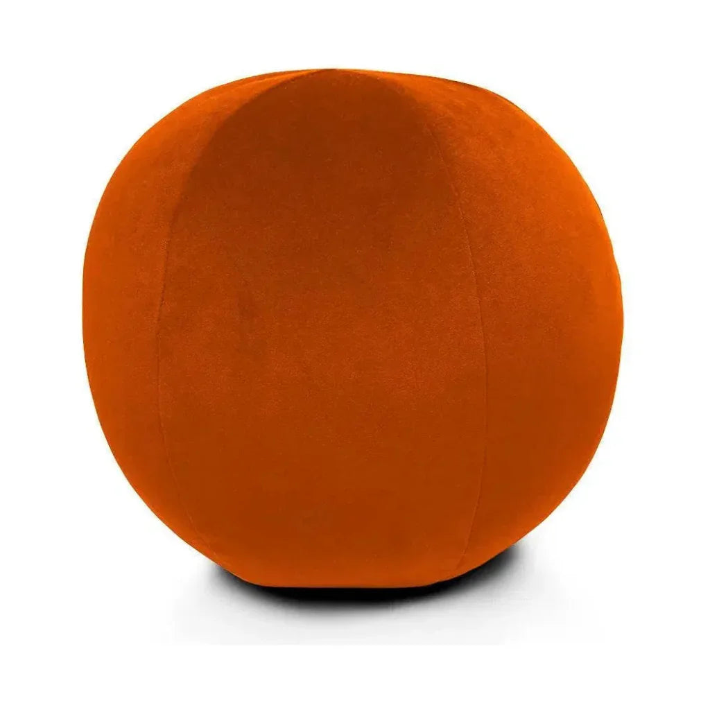 Posh Ball Orange Throw Pillow With Insert