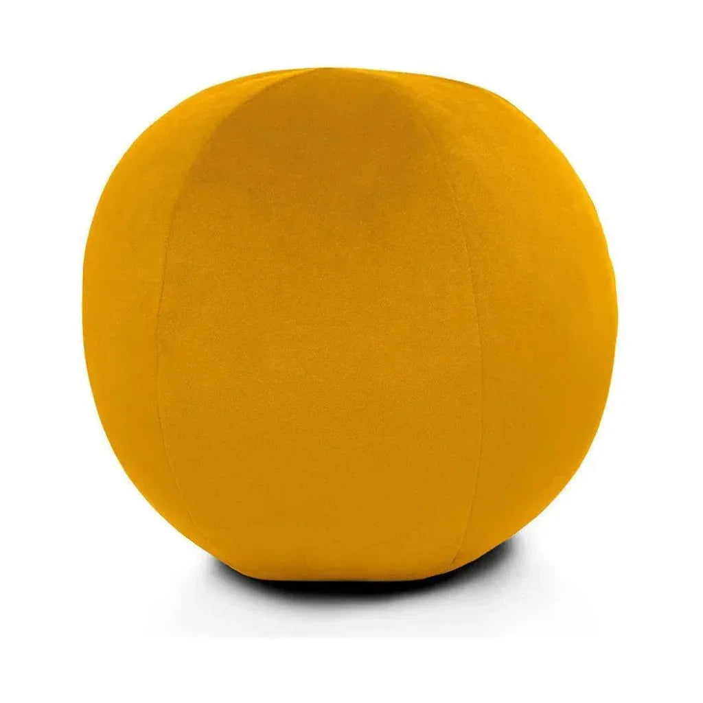Posh Ball Yellow Throw Pillow With Insert