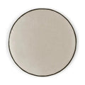 Posh Circle Ivory Throw Pillow With Insert