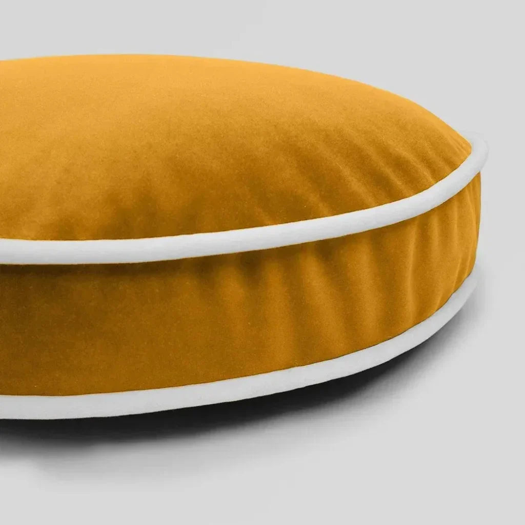 Posh Circle Mustard Yellow Throw Pillow Insert