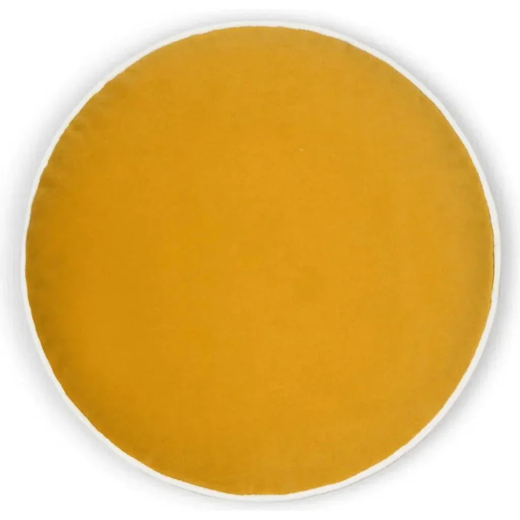 Posh Circle Mustard Yellow Throw Pillow Insert