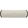 Posh Roll Ivory Throw Pillow With Insert