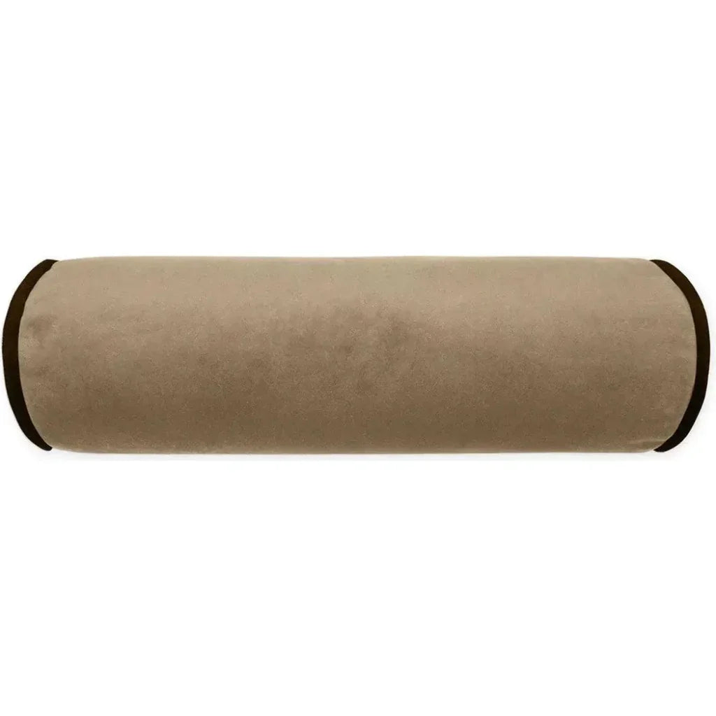 Posh Roll Latte Brown Throw Pillow Insert