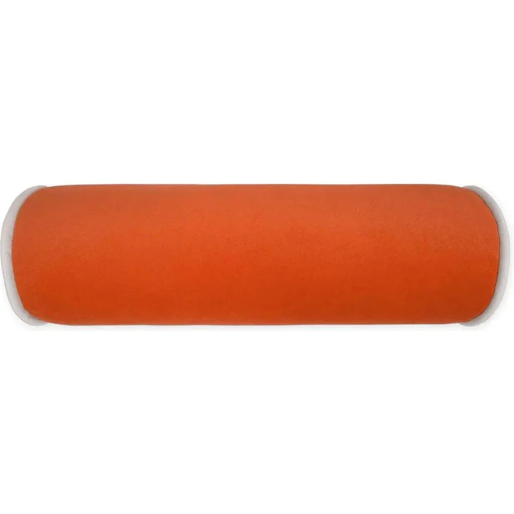Posh Roll Orange Throw Pillow With Insert