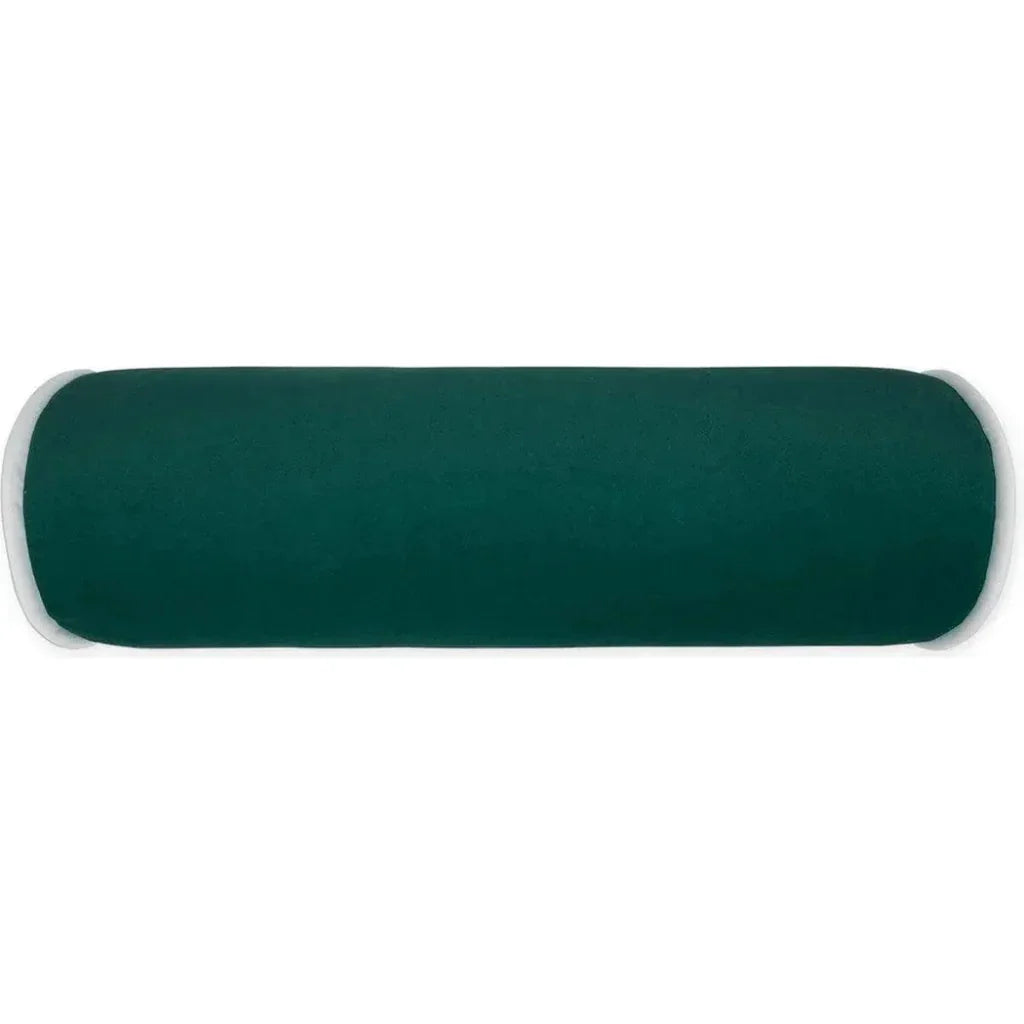 Posh Roll Teal Throw Pillow With Insert
