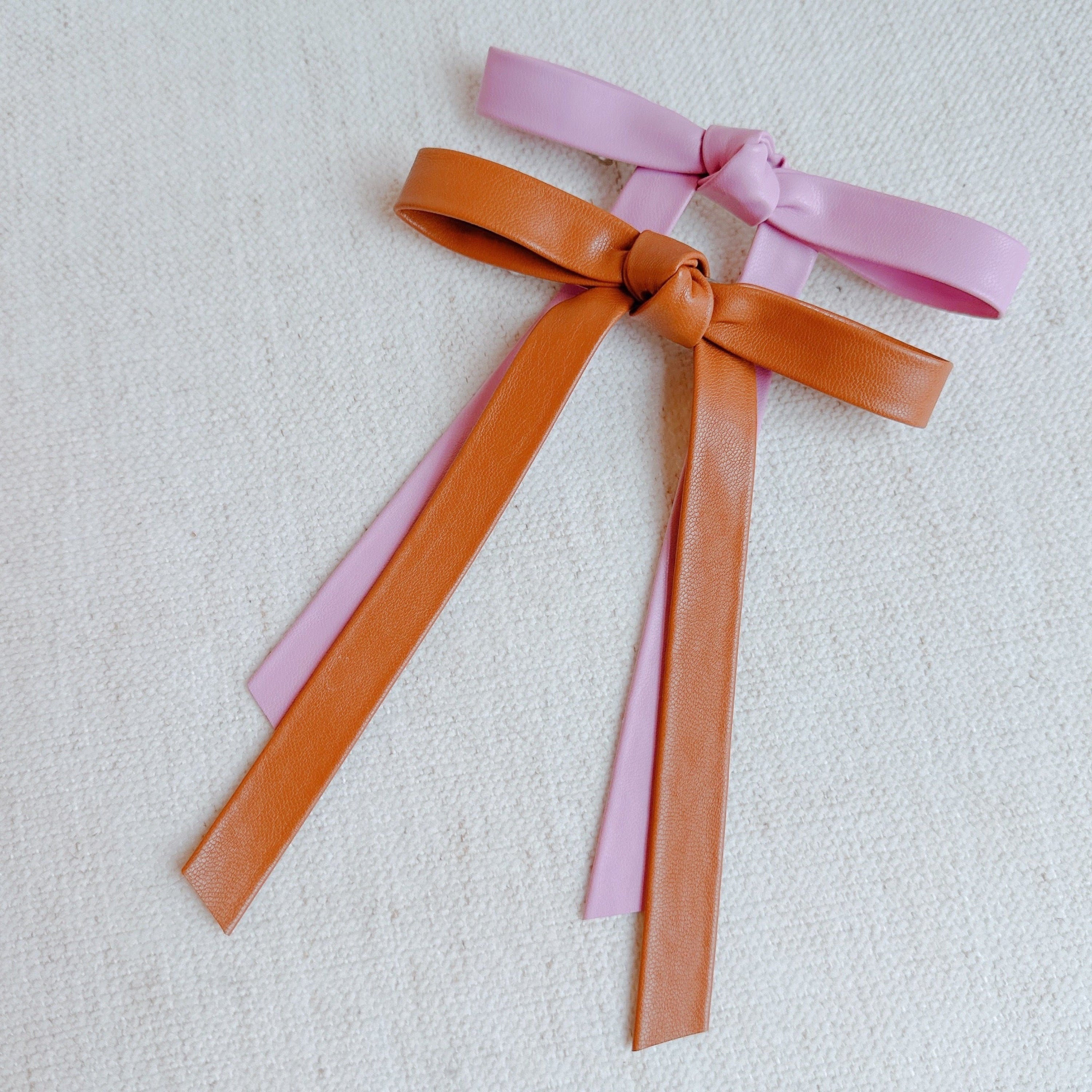 Preppy Structured Bow Hair Clip Set Of 2