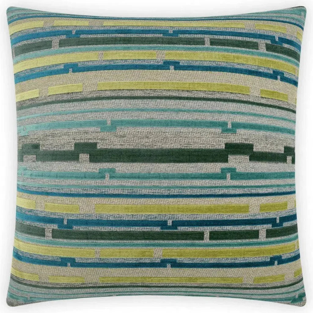 Punctuate Ocean Green Throw Pillow With Insert