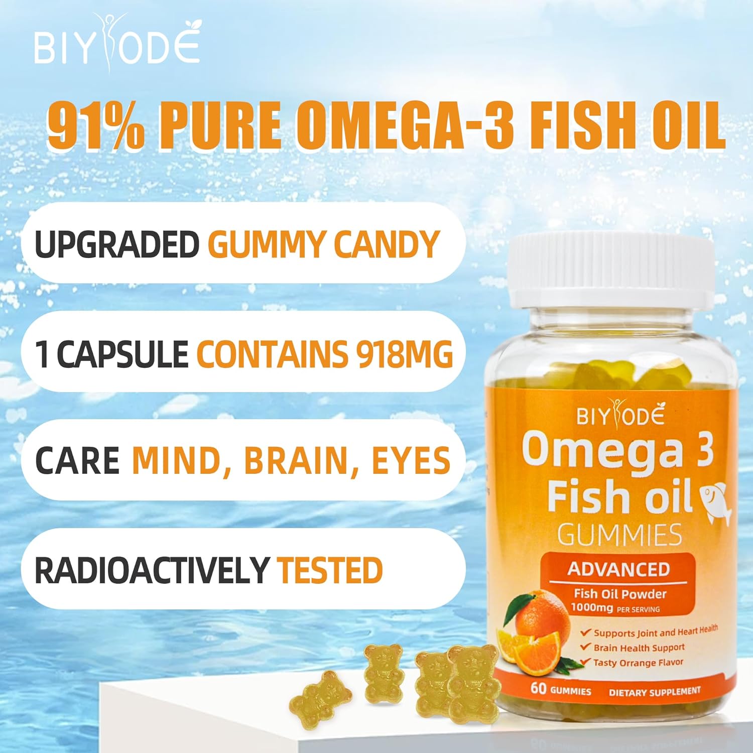 Pure Omega-3 Fish Oil Gummies