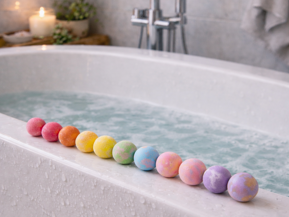 EvolutionUSA Refresh Bath Bombs for Women & Kids – 24 Lush Bath Bombs Mini Sized, Organic Bathbomb Set, Women & Kids Bath Fizz, Luxury Gift for Mother’s Day, Easter, Valentines, Birthday or Self Care