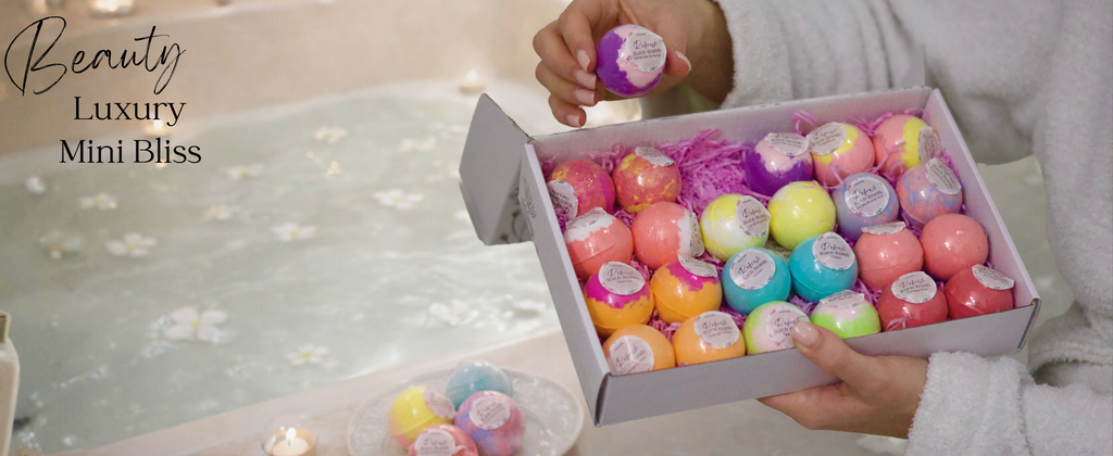 EvolutionUSA Refresh Bath Bombs for Women & Kids – 24 Lush Bath Bombs Mini Sized, Organic Bathbomb Set, Women & Kids Bath Fizz, Luxury Gift for Mother’s Day, Easter, Valentines, Birthday or Self Care