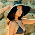 The Riri Jute Handwoven Straw Hat In Black