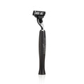 Panther Black Brushed Aluminum Razor Handle for Mach3 Cartridge