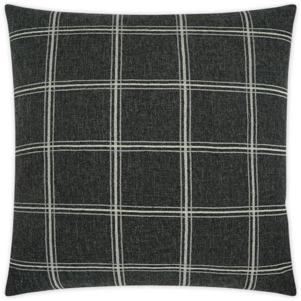 Raymond Onyx Black Throw Pillow With Insert
