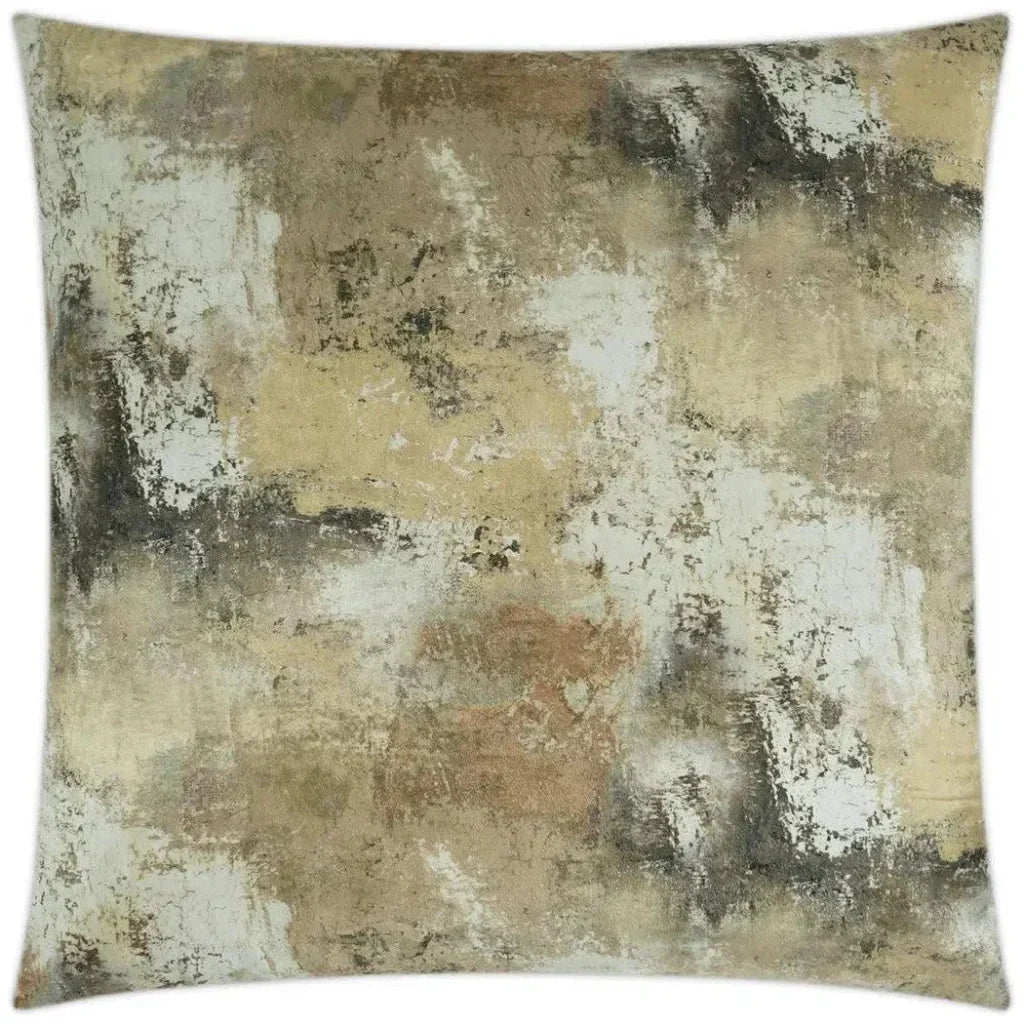 Reverie Topaz Brown Throw Pillow With Insert