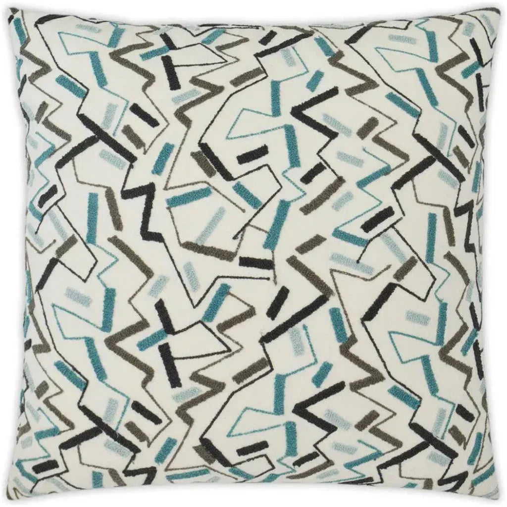 Riker Blue Throw Pillow With Insert