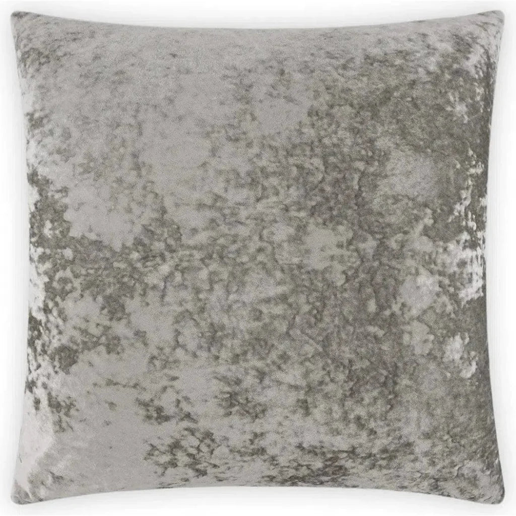 Riverdale Silver Throw Pillow With Insert