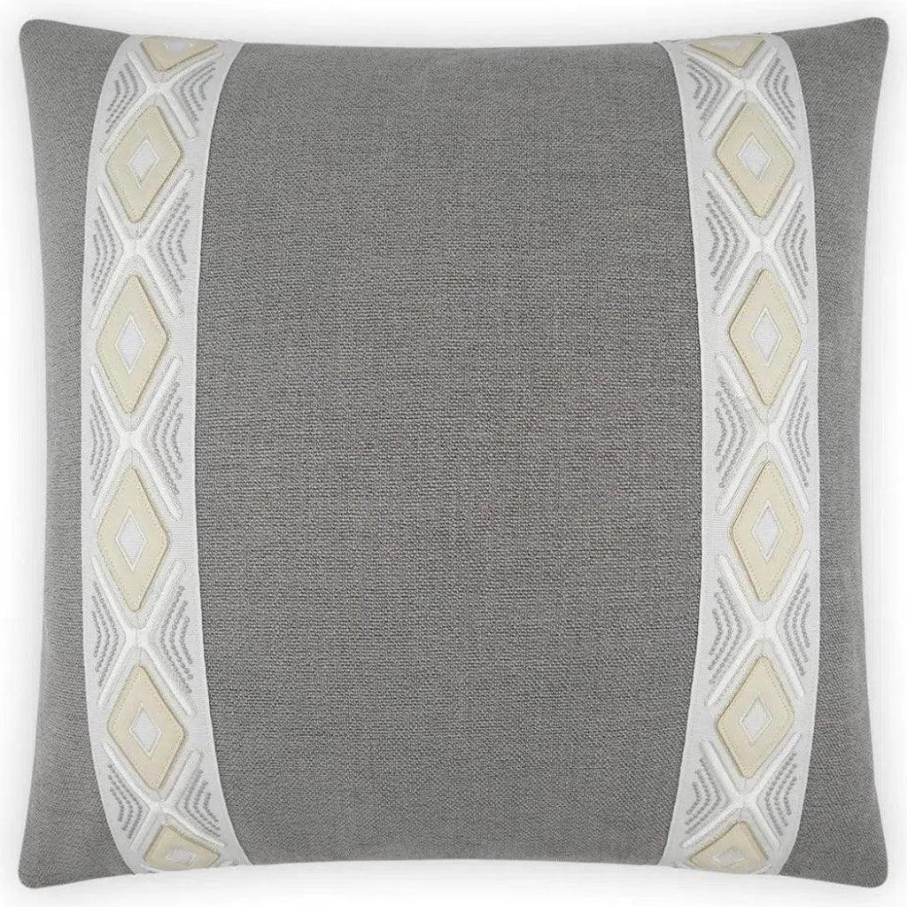 Rochelle Dove Grey Throw Pillow With Insert