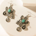 Cactus Charm Earrings in Rodeo Silver