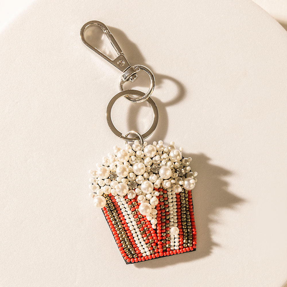 Lights, Camera, Pop! Keychain in Cherry Shine