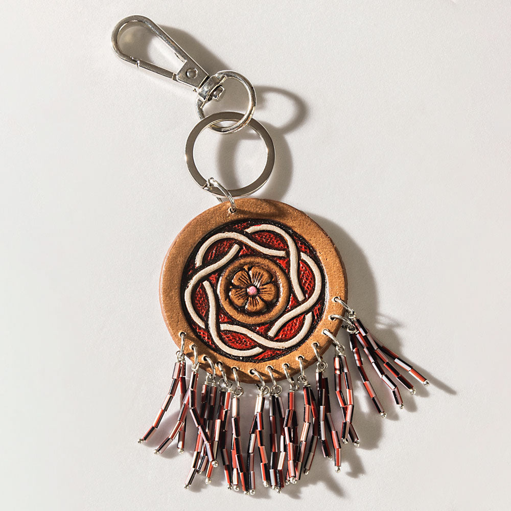 Whirlwind of the West Keychain in Clay Ember