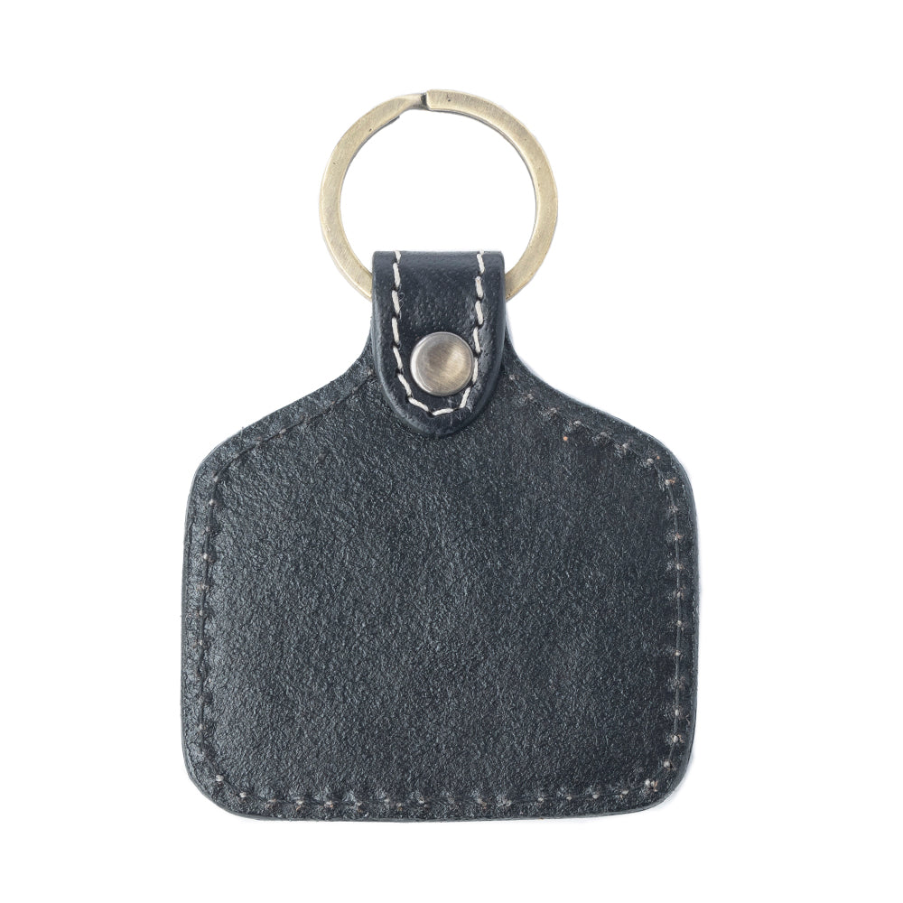 Myra Saguaro Spirit Handtooled Leather Keyfob in Sage Brown