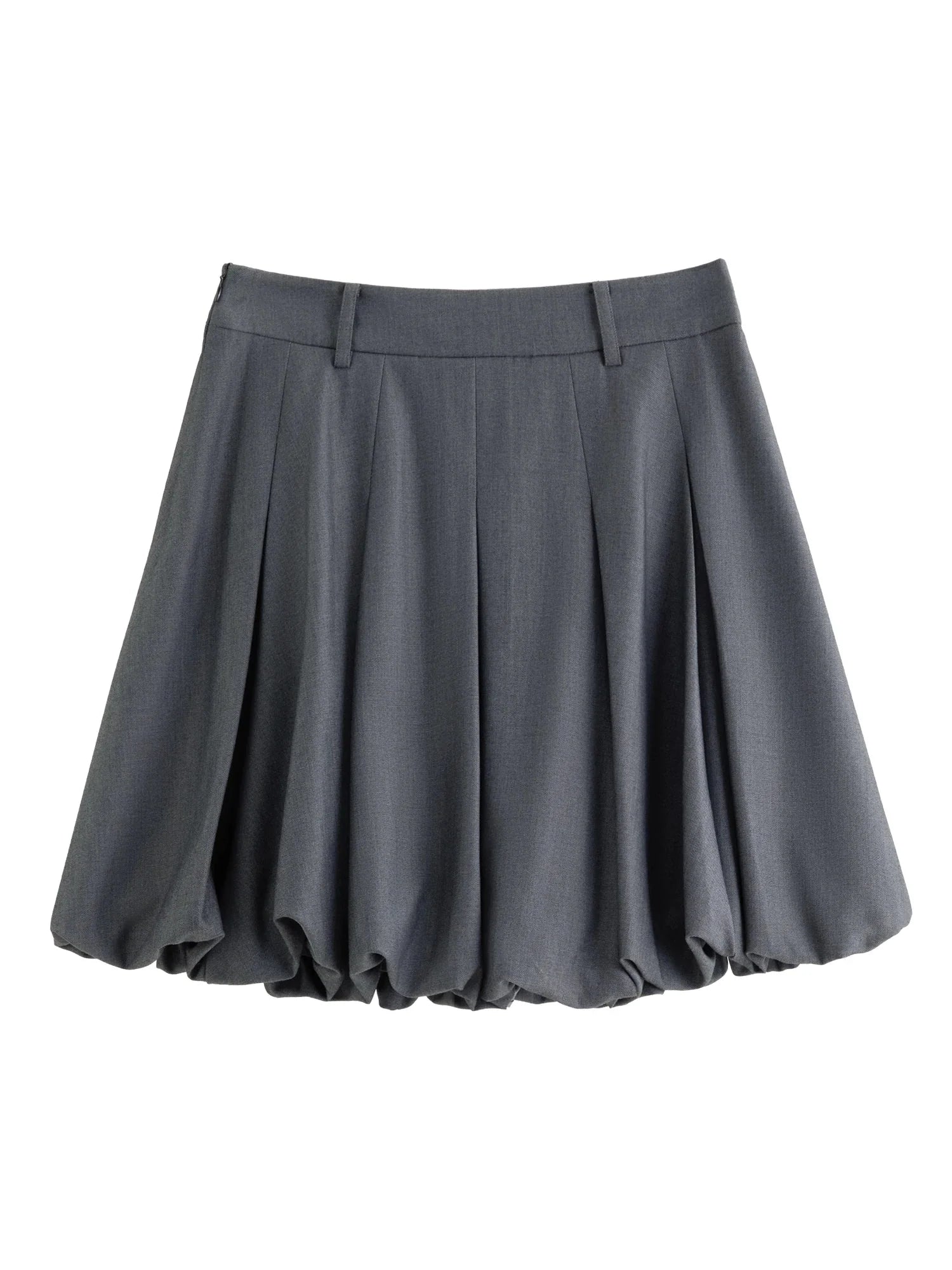 Ballet Bud Skirt Chic Gray Autumn Style