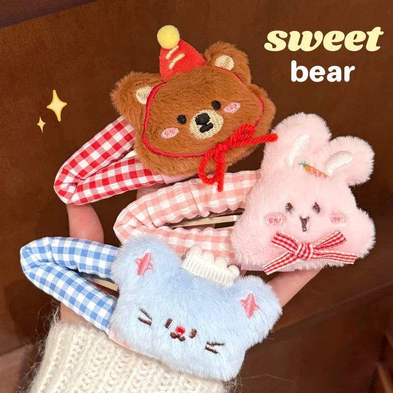 Cute Plushie Animal Hair Clips