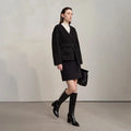 Warm Loose Fit Faux Fur Belted Jacket