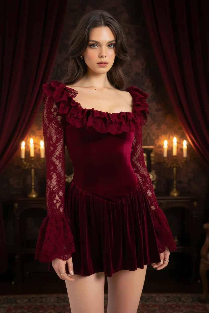 Velvet Kisses - Mini Dress