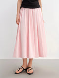 Long Pleated Slimming Skirt