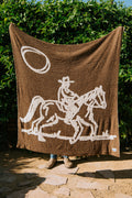Drifter Plush Throw - Leather Brown