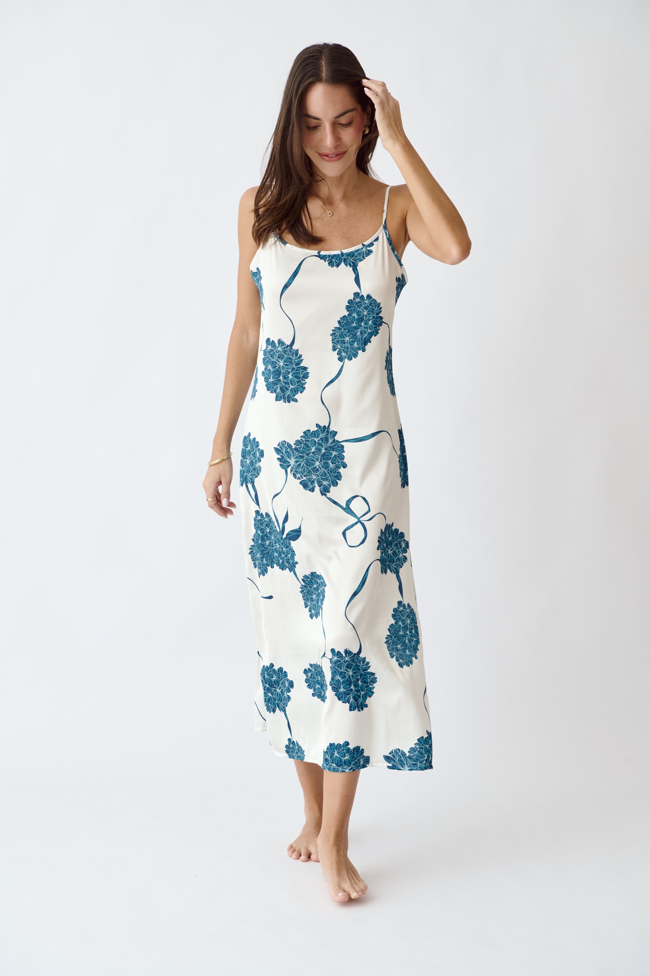 Washable Silk Kimono & Dress Set - Blossom