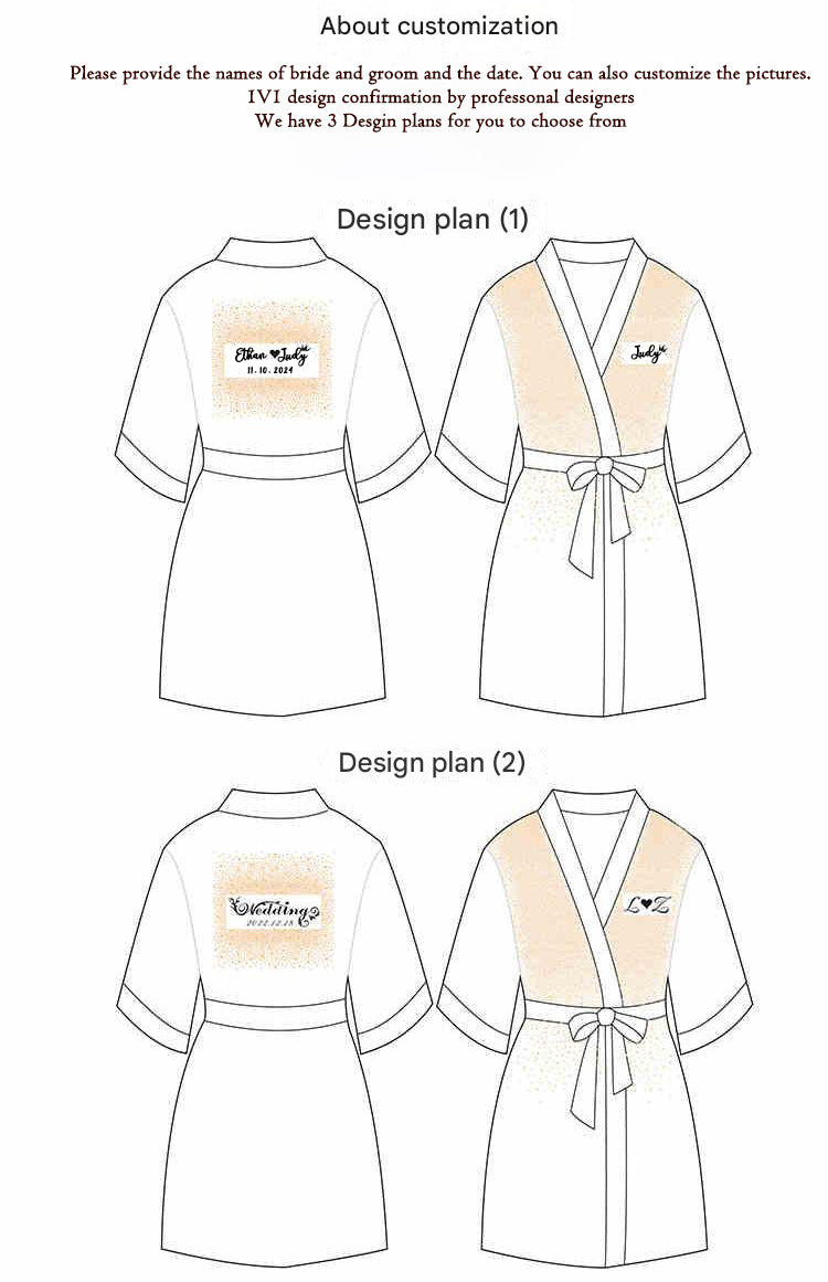 Luxurious Rhinestone Satin Custom Bridal and Bridesmaid Robe – Sparkling Elegance for Weddings